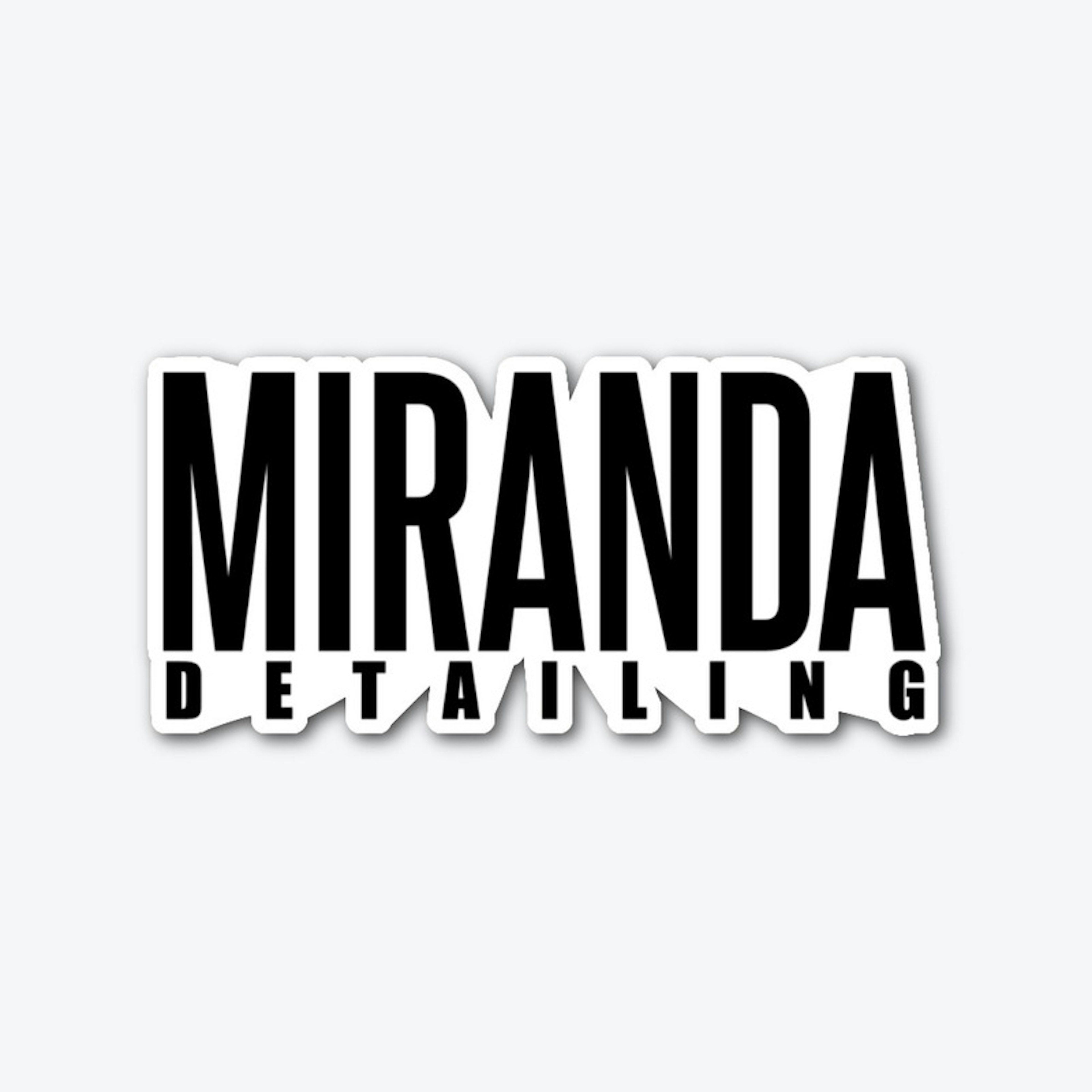 New Miranda Detailing Logo Sticker